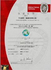 ISO/TS16949:2002 Certificate